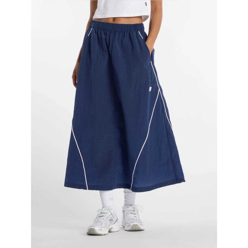 New Balance Sport Legacy Skirt Navy Midi Size XS Blokecorp Streetwear